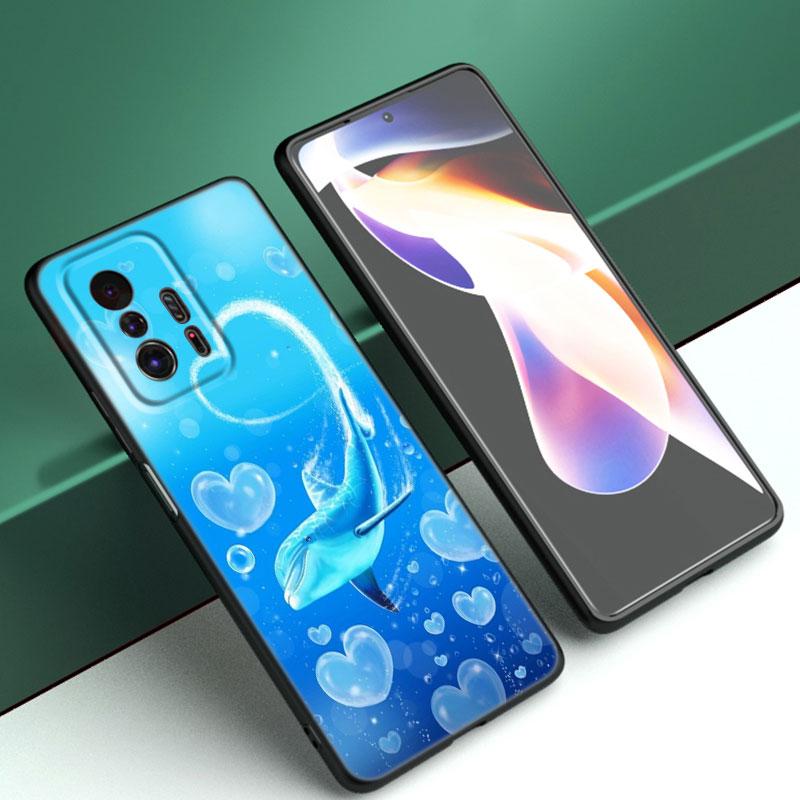 

Чехол для телефона Ocean Golphin Dance Jumping для Xiaomi Mi A2 8 9 SE Note 10 10T 11 12 Lite 9T 11T 12S 12T Pro A3 6X 12X черный Xiaomi Mi A2(6X)