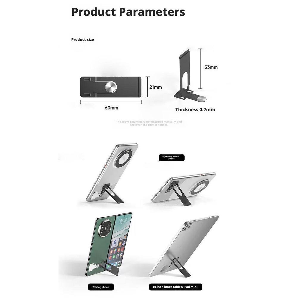 Ultra Thin Mini Folding Mobile Phone Kickstand Self-adhesive Replicate Tablet Stand Mount For iPhone iPad Holder Universal