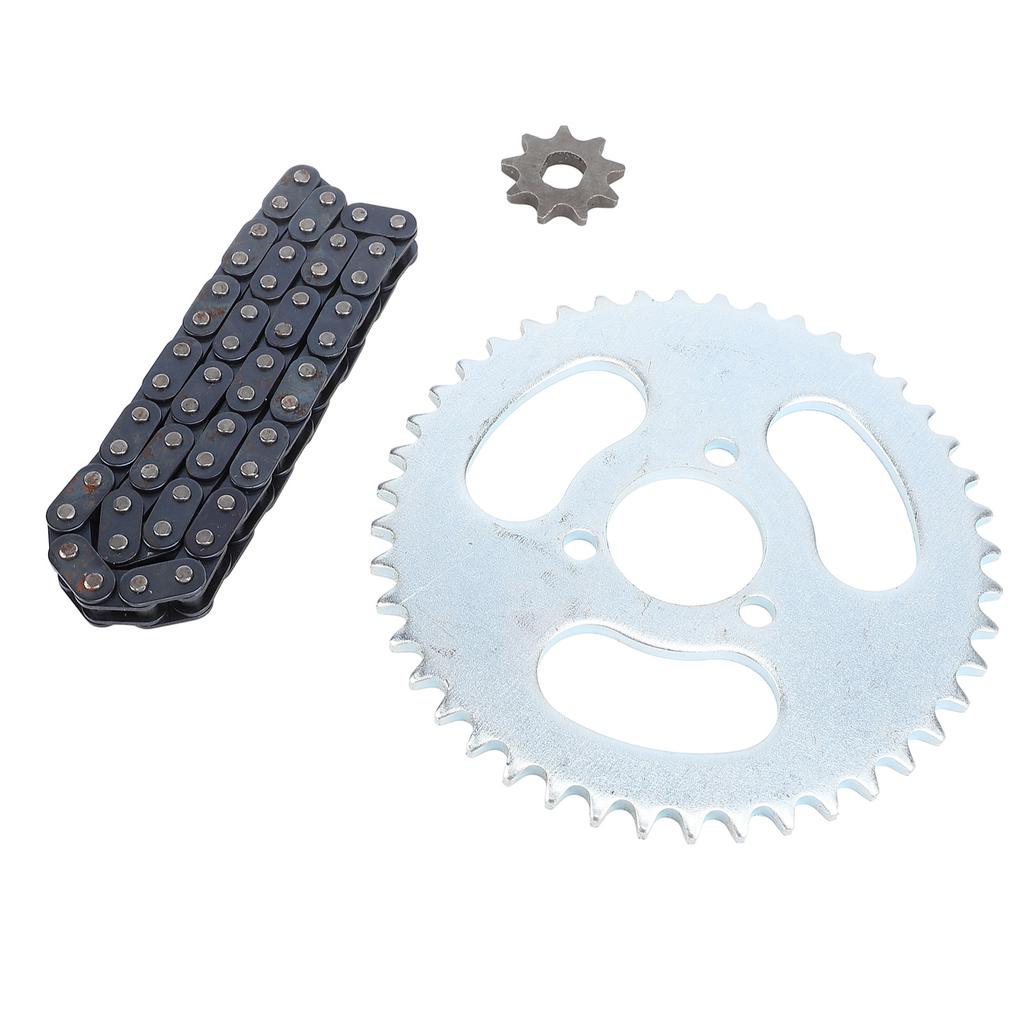 T8F Front Rear Sprocket Chain Kit with 50 Links T8F Chain 3 Hole 44T Rear Sprocket 9T Front Sprocket for Modified Karts
