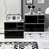 Desktop Cosmetic Organizer Case Set Table Makeup Storage Box Organizer Drawer Storage Box Desk Stationery Storage Rack Plastic