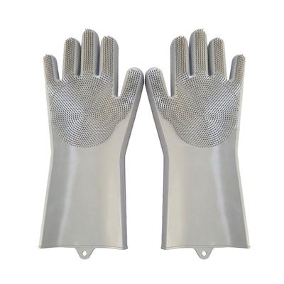 Reusable Silicone Gloves Cleaning Brush  Gloves Heat Resistant