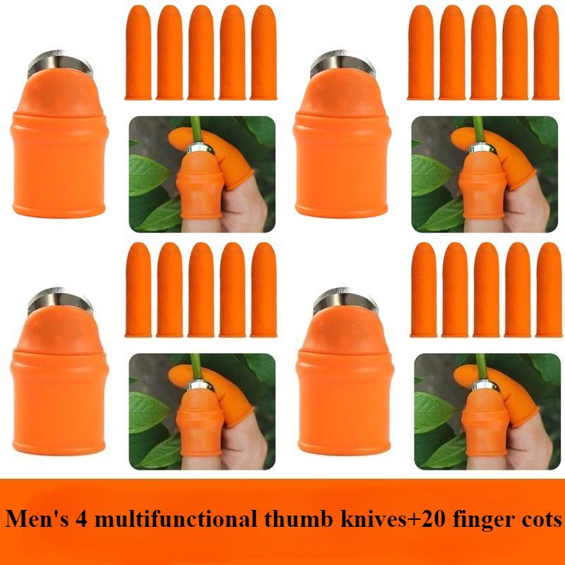 Finger Protector Gardening Thumb Knife for Picking Fruit Vegetables Potted Plants Harvesting Knife Pinching Plant Scissors Tools