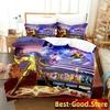3D Print Anime Saint Seiya Bedding Set Duvet Cover Sheet Printed Bed Set Pillowcase Bed Full Queen King Size Comforter Bedroom