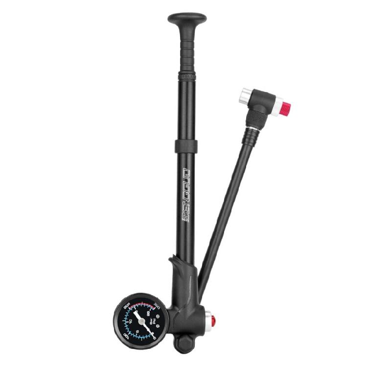 Small Pumps Inflator Portable High Pressure Shock Pumps for Front Fork and Rear Suspension 300PSI Air Pumps with Gauge