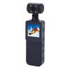 4K HD WiFi Action Camera 180 Degree Rotating Lens Handheld Camera with LED Light APP for Outdoor Sports Travel