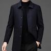 Brand Premium Men's Double-Faced Wool Coat - Warm Winter Business Casual Dad's Versatile Coat