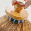 Shampoo-Kamm Haardusche Bürste Weiche Silikonborsten Kopfhautmassagegerät Tiefenreinigung Kopfmassage Haarkratzer