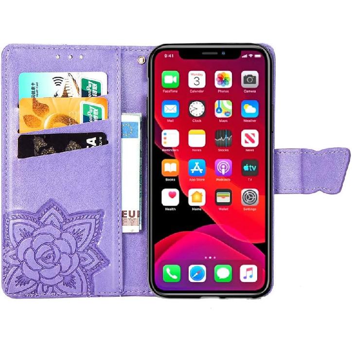 

iPhone 11 Pro Max Case Bling Diamond Butterfly Embossed Wallet Flip PU Leather Magnetic Card Slots with Stand Cover for iPhone 11 Pro Max Diamond Diamond Butterfly 3