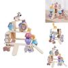 Wooden Animal Stacking Toy With Water Based Paint For Child Development And Parent Child Interaction