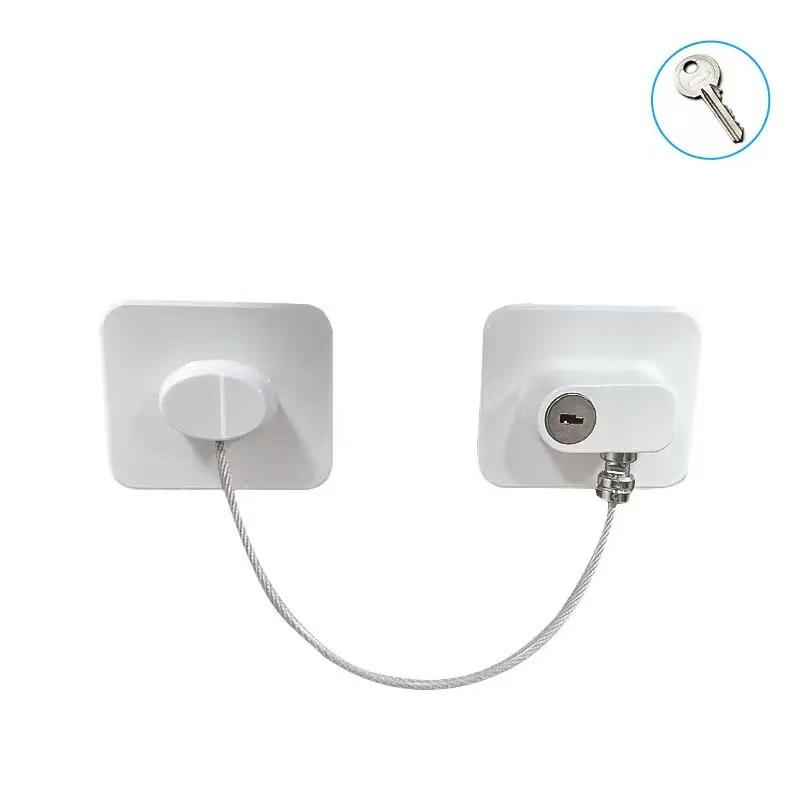 Baby Safe Refrigerator Lock with Key Code Lock Baby Safety Cabinet Lock Sliding Wardrobe Door Lock Home Limiter2028