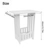 Stylish Rectangular Side Table with Storage for Bedroom or Living Room