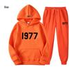 ESSENTIALS Double Line High Street Fleece Hoodie Set 1977 Trendy Casual Loose Fit.