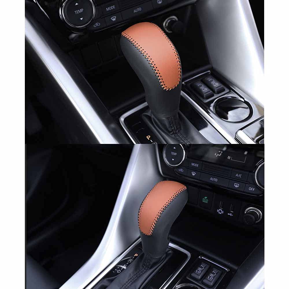 Rifoda Mitsubishi Eclipse Cross GK Type Shift Knob Cover, Genuine Leather, For Mitsubishi Eclipse