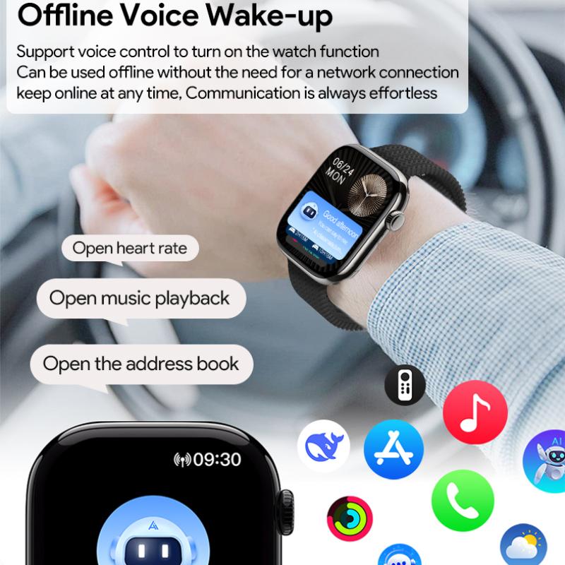 HK11 Pro Max Smart Watch AMOLED AI Robot NFC Compass 2GB Local Album Music Men Women ChatGPT Network Sharing GPS Smartwatch