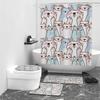 Cute Graffiti Digital Printed Shower Curtain Bathroom Shower Bath Tarpaulin