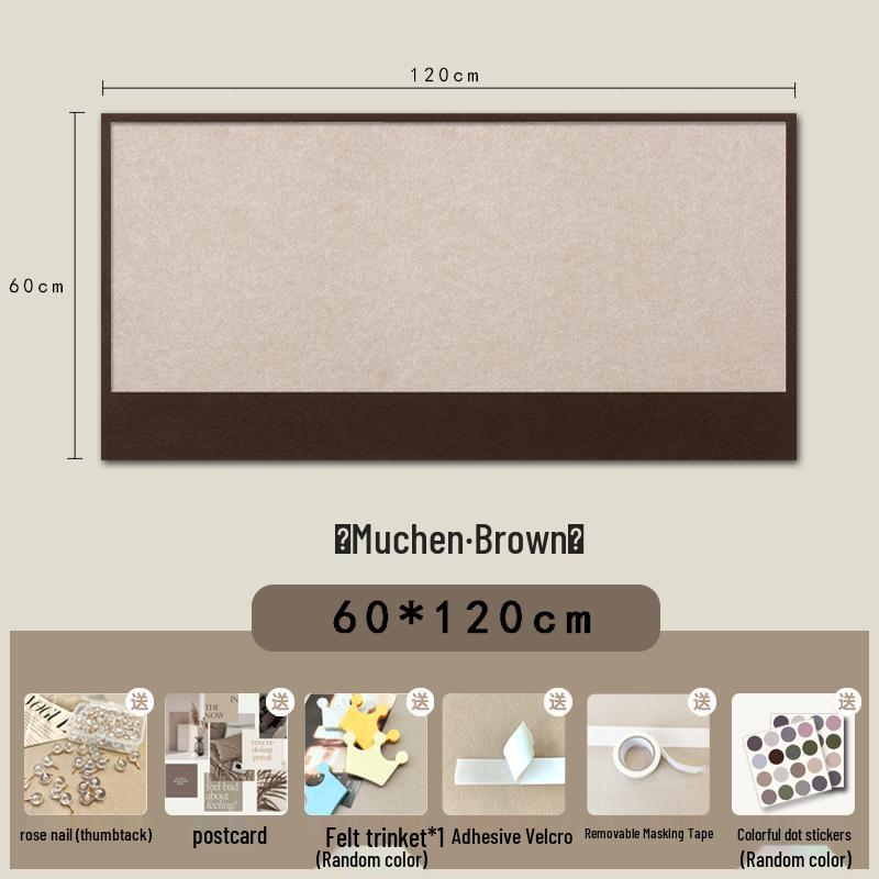 Self-Adhesive Felt Wall Sticker for Photos and Messages