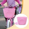 Kids Bike Basket Detachable Handlebar Basket Bike Cargo Rack Bag Storage Wicker Carrier Bike Accessory for Boys Toddlers Outdoor
