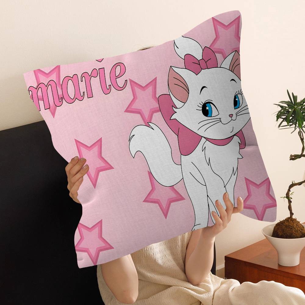 Cartoon M-Marie Cat Pillow Cover Design cushion Cover decor Holiday Decorati