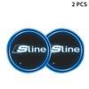 2pcs Luminous Car Logo Water Cup Coaster 7 Color For q2 A4 B5 B6 B7 8P 8V 8L A5 C7 4F A8 Q2 Q7 Q8 A3 RS3 RS4 RS5 RS6 TT 4L R8