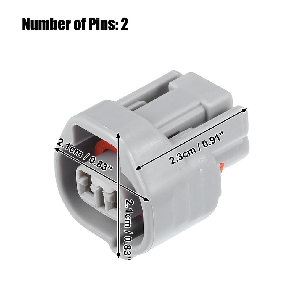 X AUTOHAUX Side Marker Light Connector Adapter Plug Clip Kit Replacement for Toy ota 2 Pin Number 9098011149 1 Set