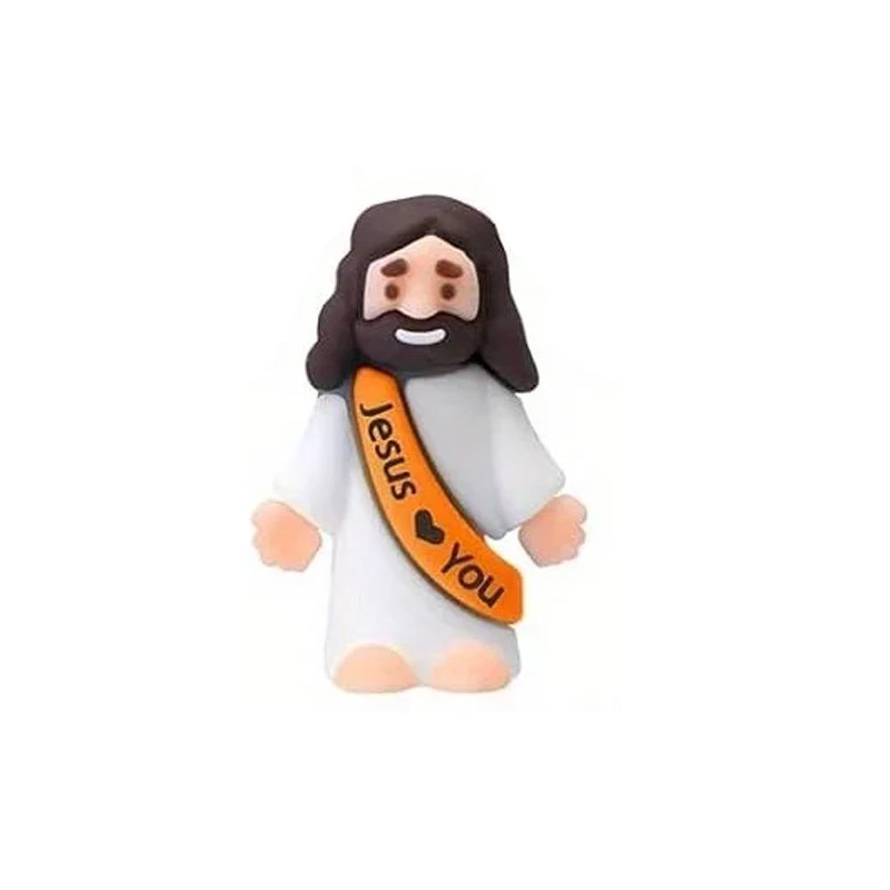 

20pcs Colorful Miniature Jesus Statues PVC Jesus Toys Figurine Home Decor оранжевый