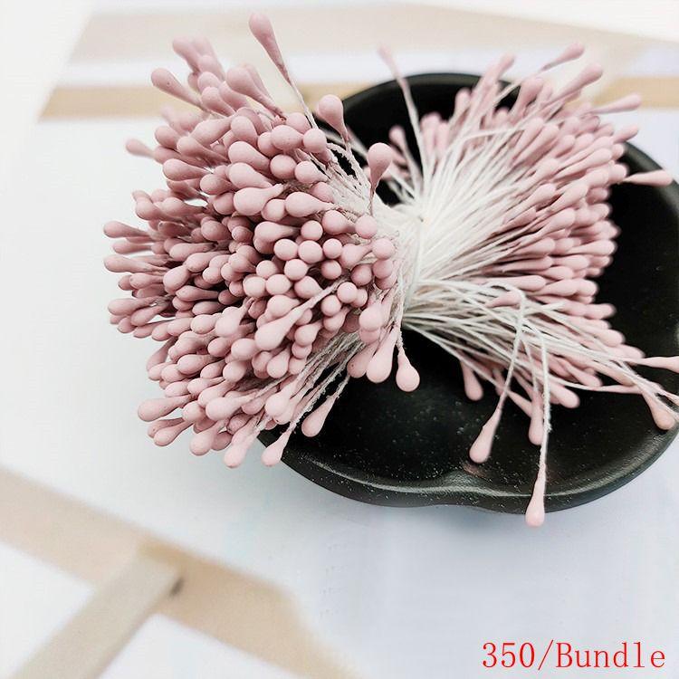 Multicolor 2mm 350Pcs Mini Flower Artificial Pearl Pistil Double Heads Hand-made Home Wedding Decoration Cake Decora DIY Needlew