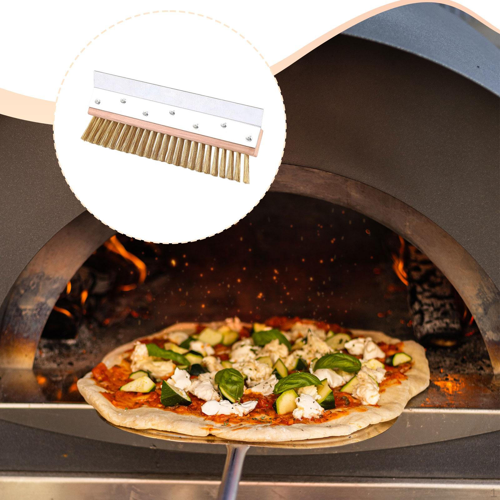 Wire Pizza Oven Brush Head Grill Portable Efficient Cleaning Tool Versatile for Home Stovetop