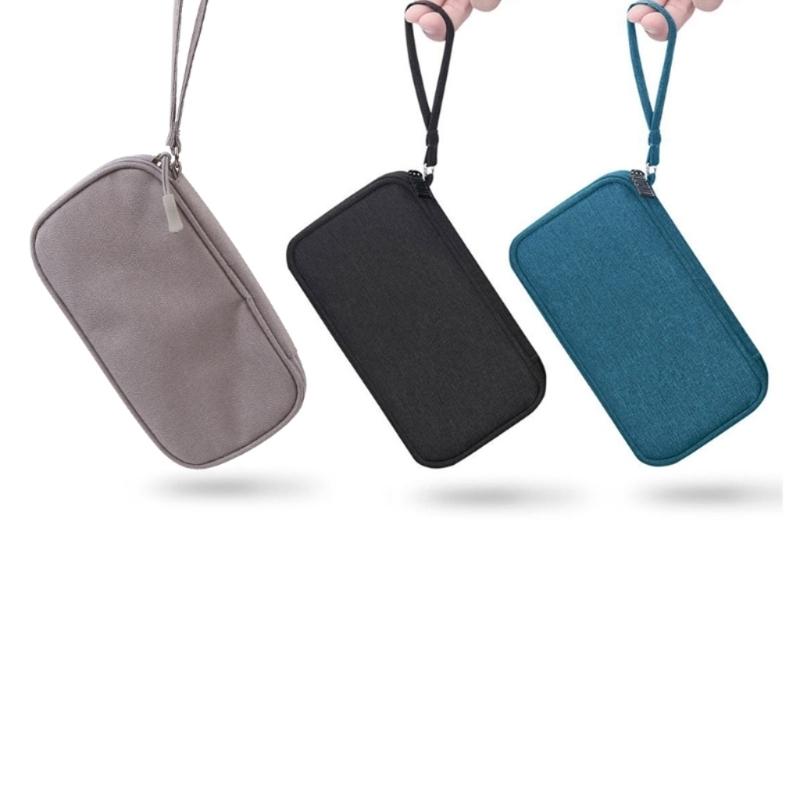 Storage Bag Carrying Box for Case Organizer Cover Pouch Shockproof Travel for Case for Power Bank Earphone USB Data Cabl