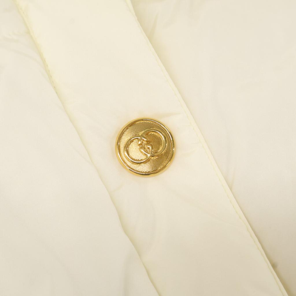 GUCCI 609338 20AW 2WAY Padded Coat with Faux Fur Sleeves coat 36 whiteUsed