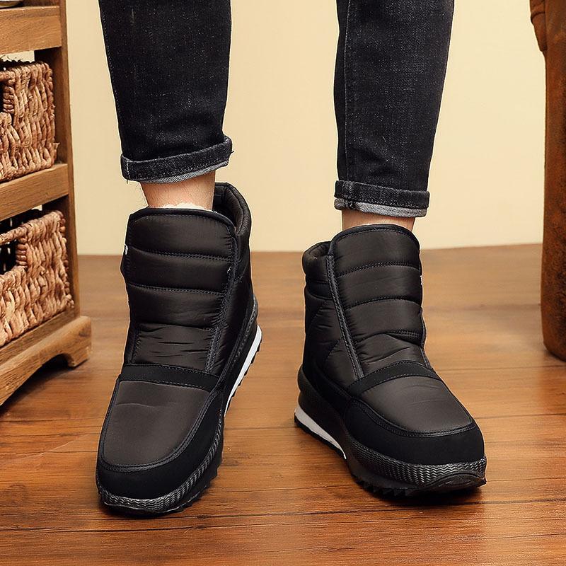 Winter High-top Velvet Warm Middle-aged and Elderly Cotton Shoes Men's Non-slip Snow Boots Men's Cotton Winter Shoes Men's