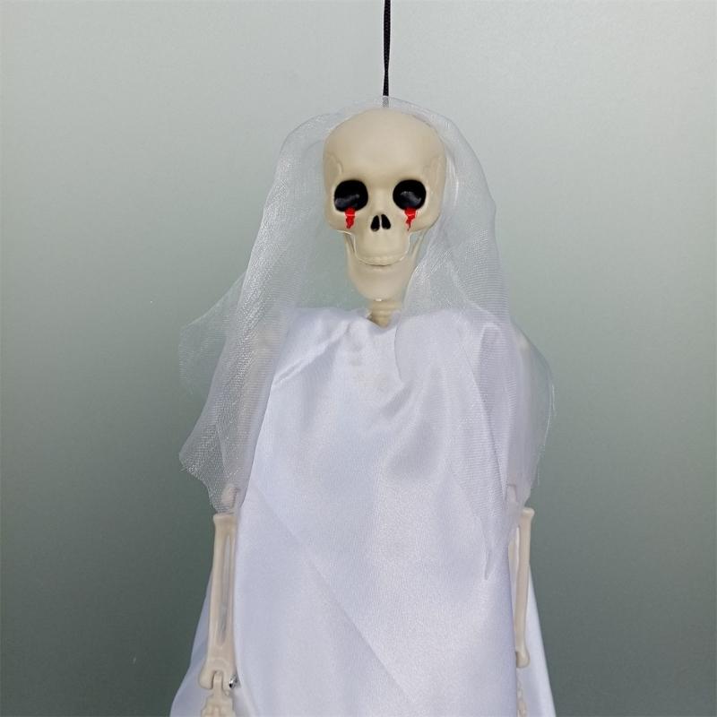 Gruselige Halloween-Geisterdekorationen für Garten und Veranda – DIY-Spukhaus-Partyzubehör – Einfach aufzuhängen – Wetterfestes Skelett-Design