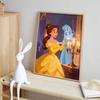 Disney Belle and Ghost Princess Diamond Art Painting Kit 5D Handmade DIY Diamond Painting, Home Wall Decoration