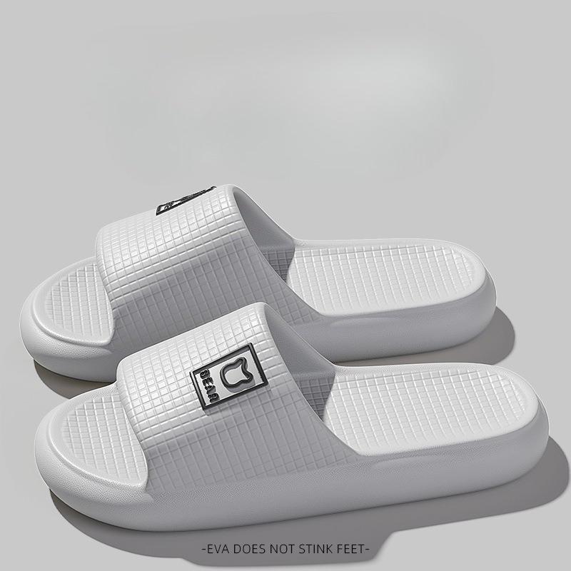 

Unisex s Solid Color Open Toe Breathable Slippers Comfy Non Slip EVA Slippers 44-45 сірий