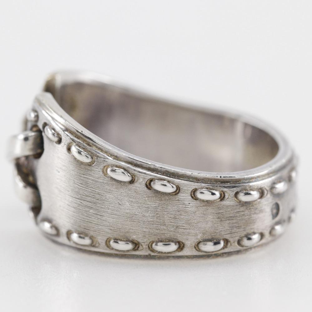 Hermes Mexican Ring Ring Vintage Silver925 #5.6(US Size) 7.03g Unisex Used
