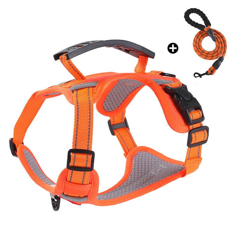 WEZHO Adjustable Dog Harness and Leash Set