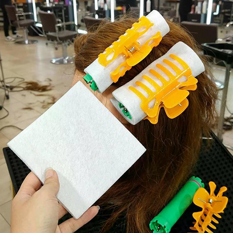 14/25 Pcs Salon Hair Perming Cotton Pad Barber Perm Hair Rod Patch Curl Wave Crimp High Temperature Accessory Styling Tools