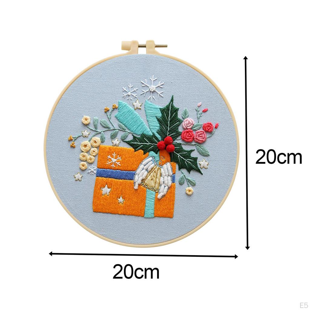 Christmas Embroidery for Beginners, Elements Craft , Hand Adults
