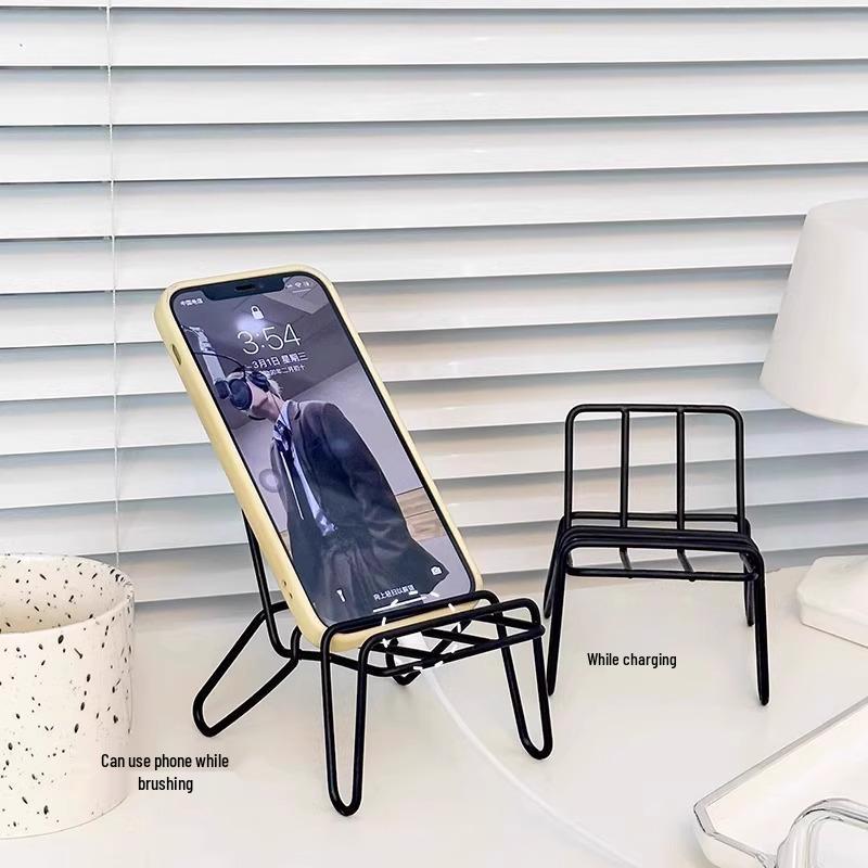 Minimalist Cute Chair Phone Holder – Perfect for Students and Dorm Rooms