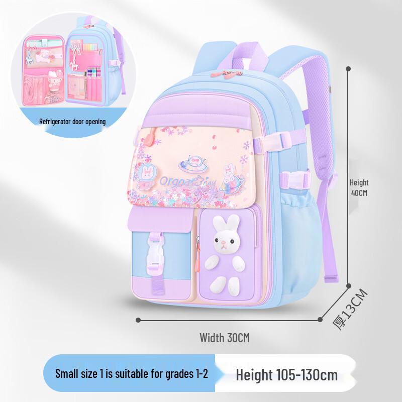 CHUNLONG Kids Multi-Pocket School Backpack for Girls