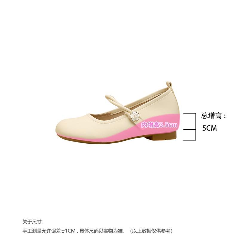 Inner Height-increasing Soft-soled Mary Jane Shoes Women's Summer New Silver High-end One-word Single Shoes