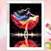 Bellissima Collezione Principessa Elfa del Balletto Pittura Diamante 5D Piena di Diamanti Pittura Diamante Applicata a Mano Kit Pittura Decorativa Animata