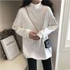 Fashion Turtleneck Solid Color All-match Hoodies Women Clothing Autumn New Oversized Casual Pullovers Loose Korean Hoodies