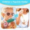4pcs/set Drip-Proof Popsicle Rack Silicone Anti-Drip Ice Cream Bracket Reusable Portable Popsicle Protector for Kids Ice Cream
