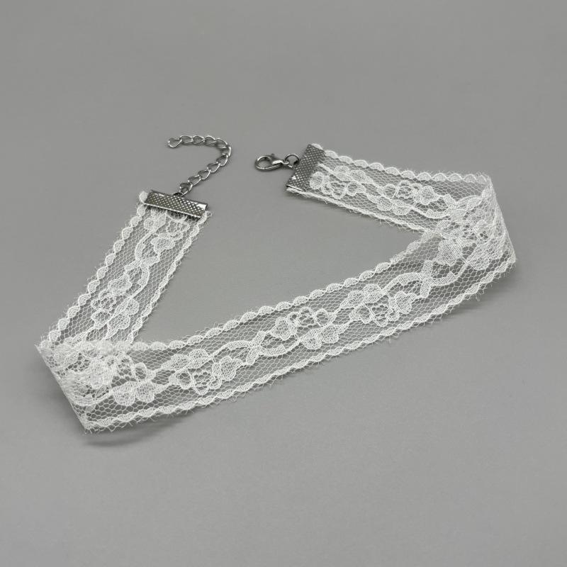 New Black Sexy Lace Flower Necklace For Women Harajuku Gothic Short Choker Collar Necklace Party Female Neck Accessories