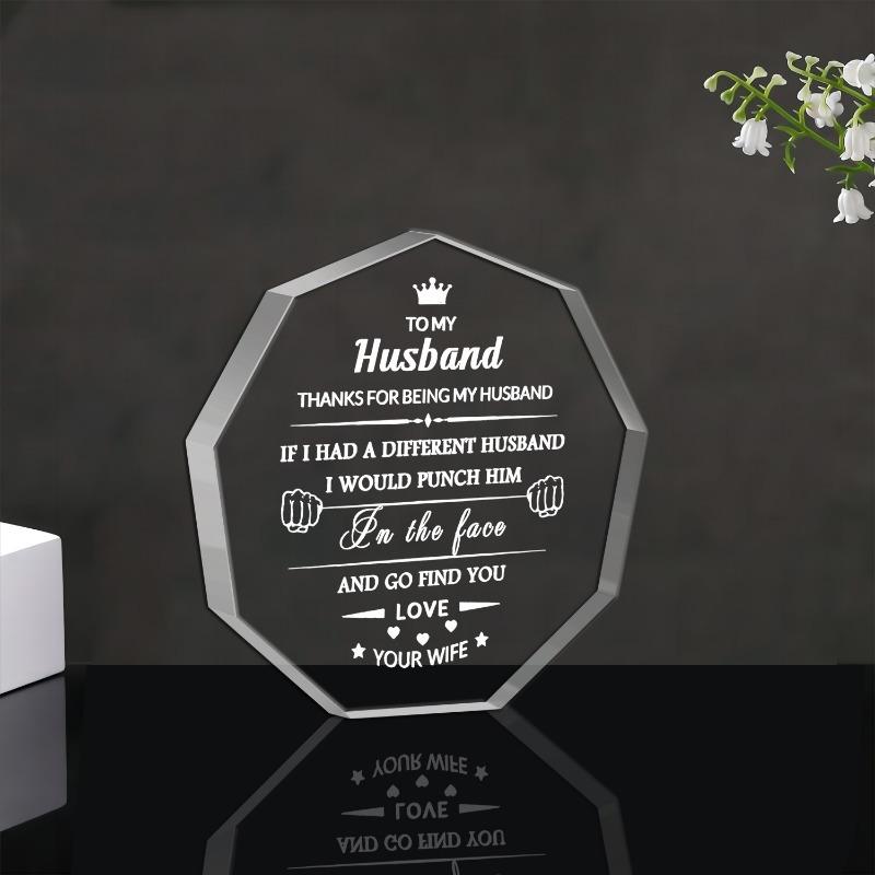 "My Man" Appreciation Gift - Heartfelt Home Decor for Husband's Special Moments