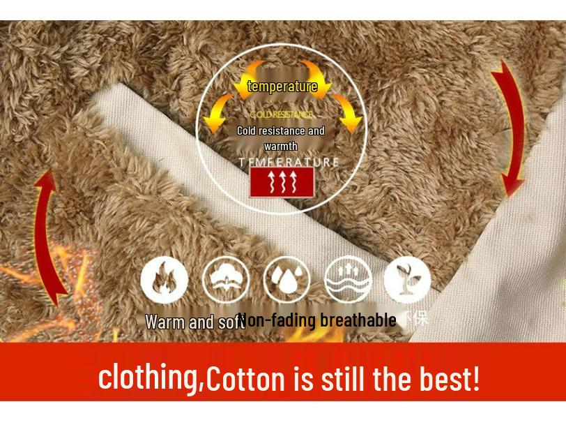 2026 Autumn/Winter Men's Warm Cotton Fleece Jacket