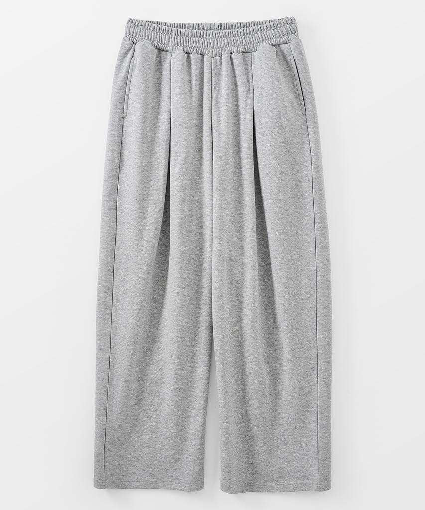 TAKEASY Essential Wide Sweatpants (Melange Grey)