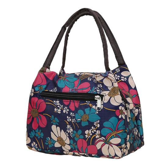 Hand-Carrying Lunch Bag Large Opening with Widened Handle Carrier Oxford Waterproof Bento Bag for Commuting Work Travel