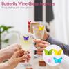 12Pcs Wine Glass Charms, Butterfly Charms, Wine Glass Charm for Parties, Saloon, Potlucks, Weddings