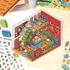 Infeelme 2.5d Stereoscopic Landscape Stickers Today'S Business Vol 4 Pack For Hand Account Diy Decoration Candy Shop Toy Room